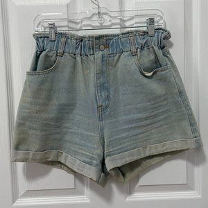 High-Waisted Denim Shorts